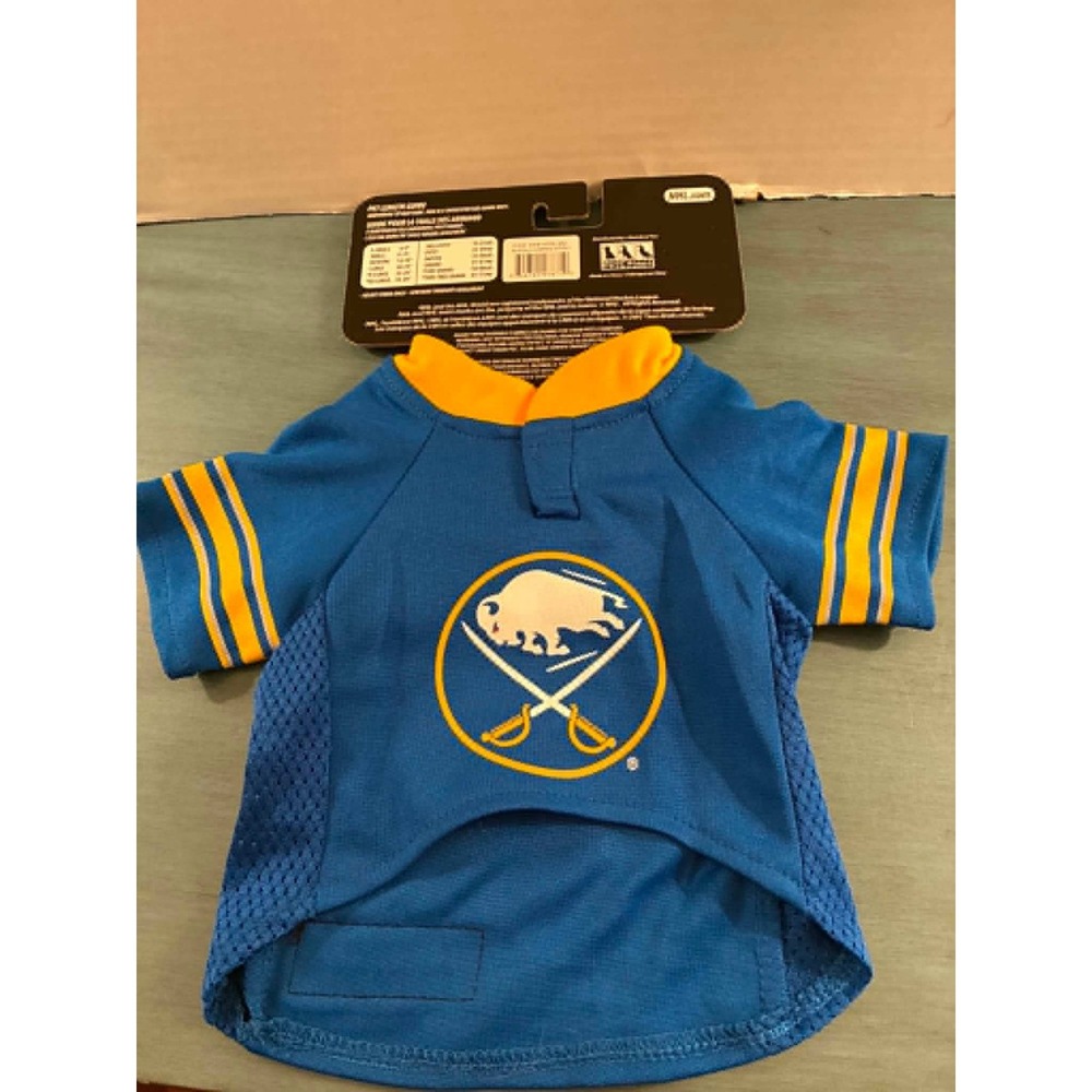 Pets First Buffalo Sabres NHL Pet Jersey Small Blue Hockey Dog Shirt‎